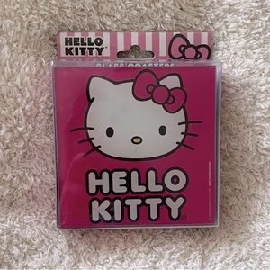 Hello Kitty glass coasters